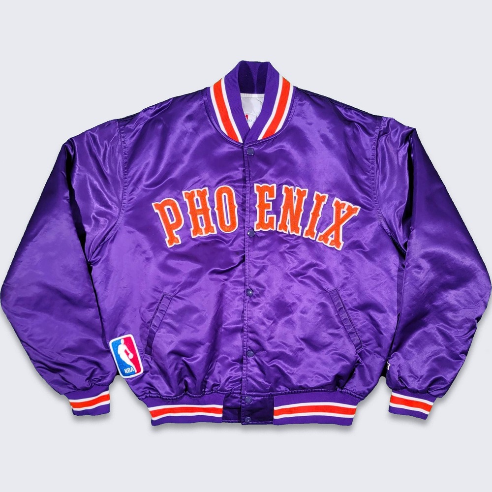 Phoenix Suns Vintage 80s Starter Satin Bomber Jacket